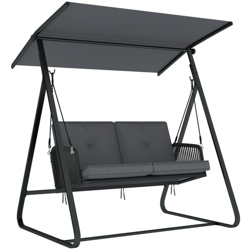 Outsunny seater rattan swing - outsunny,