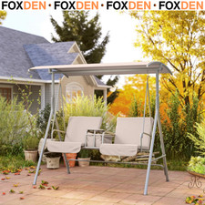 2 Seater Garden Swing Chair w/