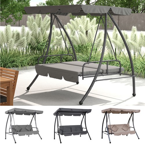 Swing chair 3 seater - 2-in-1,