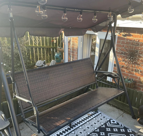 Rattan swing chair large patio - chair,